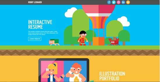 A website that looks like a game