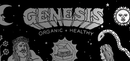 Pantalla de inicio de la web animada "Genesis"