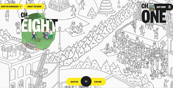 Highly entertaining and original design from "find work happiness"