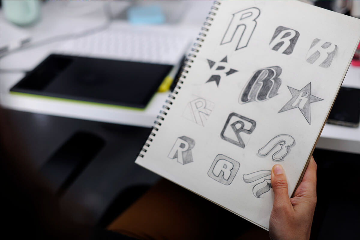 Generación de un concepto al diseñar un logo