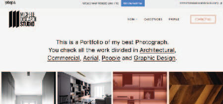 Screenshot of Michele Discardi Studio portfolio page