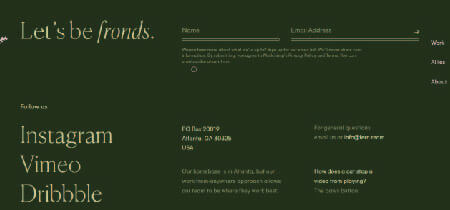texto amarillo sobre fondo verde en captura de pantalla de la web "Fern.team"