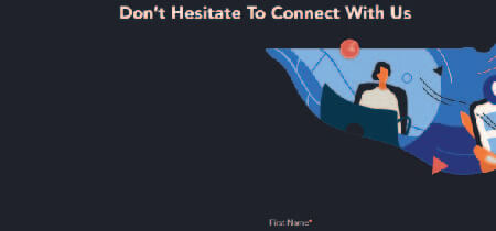 Captura de pantalla de la página de contacto de la web Foundation Marketing
