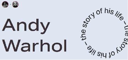 above the fold de la pagina web warhol