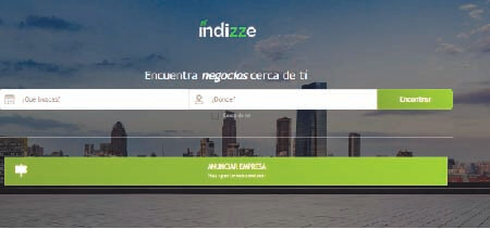 Web directorio con colores llamativos