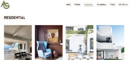 Screenshot of Andrea Graff portfolio website