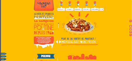 Web del restaurante la banquise, ejemplo de calidez y creatividad