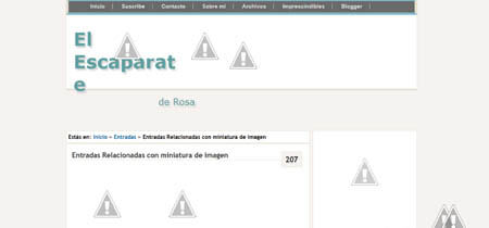 una web con mal diseño por desactualización