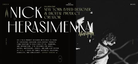 Currículum web de Nick Herasimeka