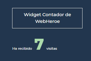 Crear en código un Widget con contador de visitas